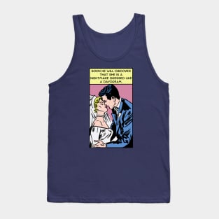 Comic Couple Get Married Tank Top